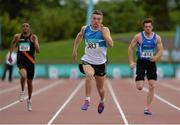 9 August 2015; Marcus Lawler, St Laurence O'Toole A.C, on his way to winning the men's 200m. GloHealth Senior Track and Field Championships. Morton Stadium, Santry, Co. Dublin. Picture credit: Matt Browne / SPORTSFILE