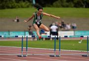 9 August 2015; Christine McMahon, Ballymena & Antrim A.C, jumps the last hurdle on her way to winning the wome's 400m hurdles. GloHealth Senior Track and Field Championships. Morton Stadium, Santry, Co. Dublin. Picture credit: Matt Browne / SPORTSFILE