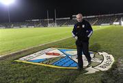 3 January 2009; New Cavan manager Tommy Carr leaves the Breffni Park pitch after the game. Gaelic Life Dr. McKenna Cup, Section C, Round 1, Cavan v Queen's University, Breffni Park, Cavan. Picture credit: Oliver McVeigh / SPORTSFILE