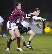 3 January 2009; Noel McGuire, Sligo, in action against Nickey Joyce, Galway. FBD Connacht League, Section 2, Sligo v Galway, Tourlestrane, Sligo. Picture credit: Ray Ryan / SPORTSFILE