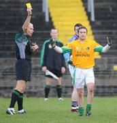 4 January 2009; Barry McWeeney, Leitrim, receives the first yellow card. FBD Connacht League, Section 2, GMIT v Leitrim, Tuam Stadium, Tuam, Co. Galway. Picture credit: Ray Ryan / SPORTSFILE