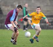 4 January 2009; Paul Conroy, GMIT, in action against James Glancy, Leitrim. FBD Connacht League, Section 2, GMIT v Leitrim, Tuam Stadium, Tuam, Co. Galway. Picture credit: Ray Ryan / SPORTSFILE