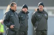 4 January 2009; Limerick manager Justin McCarthy, left, with selectors Liam Garvey, centre, and Brian Ryan before the game. Waterford Crystal Cup, Limerick v University Limerick, Claughaun, Limerick. Picture credit: Pat Murphy / SPORTSFILE