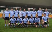 4 January 2009; The Dublin team, back row from left, Gareth Smith, John O'Brien, William Lowry, Ciaran Walsh, Philip McMahon, Jamesie O'Connor, Elliot Reilly, Declan O'Mahoney, and Derek Byrne, front row from left, Brian Sexton, Aidan Relihan, Gary O'Connell, Darren Daly, Joseph Donnelly, and Declan Lally. O'Byrne Cup, First Round, Offaly v Dublin, O'Connor Park, Tullamore, Co. Offaly. Picture credit: Brian Lawless / SPORTSFILE