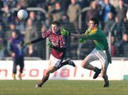 4 January 2009; Dermott Bannon, Westmeath, in action against Andrew Collins, Meath. O'Byrne Cup, First Round, Meath v Westmeath, Pairc Tailteann, Navan, Co. Meath. Photo by Sportsfile