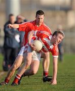 4 January 2009; Shane McCarthy, C.I.T, in action against Kevin O'Sullivan, Cork. McGrath Cup Preliminary Round, Cork v Cork Institute of Technology, Pairc Ui Rinn, Cork. Picture credit: Brendan Moran / SPORTSFILE