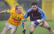 4 January 2009; Colin Canney, GMIT, in action against Ray Cox, Leitrim. FBD Connacht League, Section 2, GMIT v Leitrim, Tuam Stadium, Tuam, Co. Galway. Picture credit: Ray Ryan / SPORTSFILE