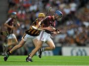 9 August 2015; Ciarán Connor, Galway, in action against Andy Gaffney, Kilkenny. Electric Ireland GAA Hurling All-Ireland Minor Championship, Semi-Final, Kilkenny v Galway. Croke Park, Dublin. Picture credit: Dáire Brennan / SPORTSFILE