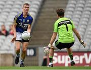 8 August 2015; Brian Crowley, Kerry, in action against Blake Forkan, Mayo. GAA Football All-Ireland Junior Championship Final, Kerry v Mayo, Croke Park, Dublin. Picture credit: Stephen McCarthy / SPORTSFILE