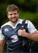 11 August 2015; Ireland's Jared Payne arrives for squad training. Ireland Rugby Squad Training. Carton House, Maynooth, Co. Kildare. Picture credit: Sam Barnes / SPORTSFILE