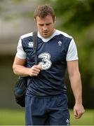 11 August 2015; Ireland's Tommy Bowe arrives for squad training. Ireland Rugby Squad Training. Carton House, Maynooth, Co. Kildare. Picture credit: Sam Barnes / SPORTSFILE