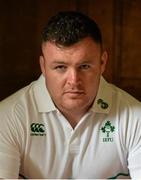 11 August 2015; Ireland's Dave Kilcoyne poses for a portrait after a press conference. Ireland Rugby Press Conference. Carton House, Maynooth, Co. Kildare. Picture credit: Brendan Moran / SPORTSFILE