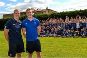 12 August 2015; Leinster Rugby stars Darragh Fanning and Dan Leavy got involved in some games at the Bank of Ireland Summer Camp today in Westmanstown RFC, Westmanstown, Clonsilla, Co. Dublin. Picture credit: Ramsey Cardy / SPORTSFILE