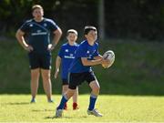 12 August 2015; Leinster Rugby players Colm O'Shea and Gavin Thornbury got involved in some games at the Bank of Ireland Summer Camp in New Ross RFC, The Grounds, Southknock, New Ross, Co. Wexford. Picture credit: Matt Browne / SPORTSFILE