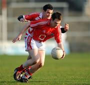 4 January 2009; Gerard McCarthy, Cork, in action against Ross O'Dwyer, C.I.T. McGrath Cup Preliminary Round, Cork v Cork Institute of Technology, Pairc Ui Rinn, Cork. Picture credit: Brendan Moran / SPORTSFILE