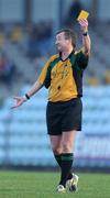4 January 2009; Referee Aidan Mangan reacts after issuing a yellow card to Alan O'Connor of Cork. McGrath Cup Preliminary Round, Cork v Cork Institute of Technology, Pairc Ui Rinn, Cork. Picture credit: Brendan Moran / SPORTSFILE
