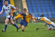 11 January 2009; David Dolan, Roscommon, in action against Mark Cassidy, Longford. Kehoe Cup, Longford v Roscommon, Pearse Park, Longford. Picture credit: David Maher / SPORTSFILE