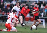 11 January 2009; Ronan Sexton, Down, in action against Sean Cavanagh, Tyrone. Gaelic Life Dr. McKenna Cup, Section B, Round 2, Down v Tyrone, Pairc Esler, Newry, Co Down. Photo by Sportsfile