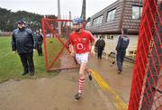 11 January 2009; Cork captain Barry Johnson leads his side out. Waterford Crystal Cup Quarter-Final, Cork v Waterford IT, Pairc Ui Rinn, Cork. Picture credit: Brendan Moran / SPORTSFILE