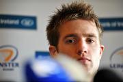 13 January 2009; Leinster's Luke Fitzgerald at a press conference ahead of their Heineken Cup Pool 2 match against London Wasps. Bective Rangers Clubhouse, Donnybrook, Dublin. Picture credit: Brian Lawless / SPORTSFILE