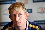 13 January 2009; Leinster's Leo Cullen at a press conference ahead of their Heineken Cup Pool 2 match against London Wasps. Bective Rangers Clubhouse, Donnybrook, Dublin. Picture credit: Brian Lawless / SPORTSFILE