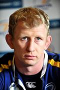 13 January 2009; Leinster's Leo Cullen at a press conference ahead of their Heineken Cup Pool 2 match against London Wasps. Bective Rangers Clubhouse, Donnybrook, Dublin. Picture credit: Brian Lawless / SPORTSFILE
