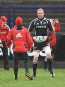 14 January 2009; Paul O'Connell in action during Munster rugby squad training. Musgrave Park, Cork. Picture credit: Brendan Moran / SPORTSFILE