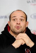 14 January 2009; Ulster captain Rory Best speaking during a press conference ahead of their Heineken Cup Pool 4 Round 5 game against Harlequins this Saturday. Newforge Country Club, Belfast, Co. Antrim. Picture credit: Oliver McVeigh / SPORTSFILE