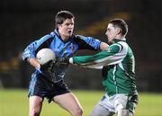 14 January 2009; Thomas McCann, UUJ, in action against Pat Cadden, Fermanagh. Gaelic Life Dr. McKenna Cup, Section A, Round 3, Fermanagh v UUJ, Brewster Park, Enniskillen, Co. Fermanagh. Picture credit: Oliver McVeigh / SPORTSFILE