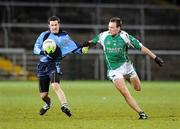 14 January 2009; Daniel Bateson, UUJ, in action against James Sherry, Fermanagh. Gaelic Life Dr. McKenna Cup, Section A, Round 3, Fermanagh v UUJ, Brewster Park, Enniskillen, Co. Fermanagh. Picture credit: Oliver McVeigh / SPORTSFILE