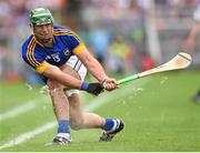 12 July 2015; John O’Dwyer, Tipperary, takes a sideline cut. Munster GAA Hurling Senior Championship Final, Tipperary v Waterford. Semple Stadium, Thurles, Co. Tipperary. Picture credit: Stephen McCarthy / SPORTSFILE