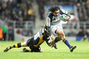 17 January 2009; Isa Nacewa, Leinster, is tackled by Dominic Waldouck, London Wasps. Heineken Cup, Pool 2, Round 5, London Wasps v Leinster, Twickenham Stadium, London, England. Picture credit: Brendan Moran / SPORTSFILE