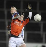 17 January 2009; Michael O'Rourke, Armagh, in action against Michael Brides, Cavan. Gaelic Life Dr. McKenna Cup, Section C, Round 3, Cavan v Armagh, Breffni Park, Cavan. Picture credit: Oliver McVeigh / SPORTSFILE