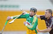 18 January 2009; Cathal Horan, Offaly, in action against Damien McClearn, Galway. Walsh Cup, Offaly v Galway, O'Connor Park, Tullamore, Co. Offaly. Picture credit: David Maher / SPORTSFILE