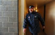 18 January 2009; Louth manager Eamonn McEneaney makes his way from the dressing room to the pitch before the start of the game. O'Byrne Cup Semi-Final, Louth v Wicklow, Drogheda, Co. Louth. Photo by Sportsfile