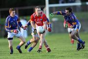 18 January 2009; Aaron Hoey, Louth, in action against Alan Nolan, left, and Jacko Dalton, Wicklow. O'Byrne Cup Semi-Final, Louth v Wicklow, Drogheda, Co. Louth. Photo by Sportsfile