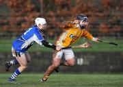 18 January 2009; Paddy Doherty, Antrim, in action against Brian Stapleton, Laois. Walsh Cup, Laois v Antrim, Kelly Daly Park, Rathdowney, Co. Laois. Picture credit: Brian Lawless / SPORTSFILE