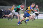 18 January 2009; Seanie McDermott, Roscommon, in action against Brian Gallagher, Mayo. FBD League, Section A, Mayo v Roscommon, Ballyhaunis GAA Club, Ballyhaunis, Co. Mayo. Picture credit: Ray Ryan / SPORTSFILE