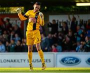 14 August 2015; Mark McNulty, Cork City, celebrates a goal by team-mate Ross Gaynor. SSE Airtricity League Premier Division, Cork City v Limerick FC. Turners Cross, Cork. Picture credit: Piaras Ó Mídheach / SPORTSFILE