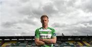 15 August 2015; Damien Duff, Shamrock Rovers, poses for a portrait at Tallaght Stadium ahead of a press conference. Shamrock Rovers Press Conference, Tallaght Stadium, Tallaght, Co. Dublin. Picture credit: Stephen McCarthy / SPORTSFILE
