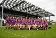 15 August 2015; The Wexford squad pose for a photo before their match against Galway. Liberty Insurance All-Ireland Senior Camogie Championship, Semi-Final, Galway v Wexford, Nowlan Park, Kilkenny. Picture credit: Sam Barnes / SPORTSFILE