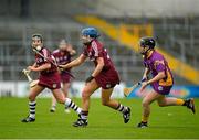 15 August 2015; Finoula Keeley, Galway, in action against Shauna Sinnott, Wexford. Liberty Insurance All-Ireland Camogie Senior Championship, Semi-Final, Galway v Wexford, Nowlan Park, Kilkenny. Picture credit: Sam Barnes / SPORTSFILE