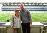 15 August 2015; Waterford great John Mullane in attendance at today's‚ Bord Gáis Energy Legends Tour at Croke Park, where he relived some of most memorable moments from his playing career with Anne Duggan, from De La Salle GAA club, Waterford. All Bord Gáis Energy Legends Tours include a trip to the GAA Museum, which is home to many exclusive exhibits, including the official GAA Hall of Fame. For booking and ticket information about the GAA legends for this summer visit www.crokepark.ie/gaa-museum. Croke Park, Dublin. Picture credit: Piaras Ó Mídheach / SPORTSFILE