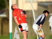 18 January 2009; J.P. Rooney, Louth, reacts after a missed chance on goal. O'Byrne Cup Semi-Final, Louth v Wicklow, Drogheda, Co. Louth. Photo by Sportsfile