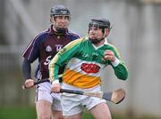 18 January 2009; Brendan O'Meara, Offaly, in action against Niall Healy, Galway. Walsh Cup, Offaly v Galway, O'Connor Park, Tullamore, Co. Offaly. Picture credit: David Maher / SPORTSFILE