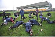 18 January 2009; Galway manager John McIntyre with members of the Galway team during a warm up before the game. Walsh Cup, Offaly v Galway, O'Connor Park, Tullamore, Co. Offaly. Picture credit: David Maher / SPORTSFILE