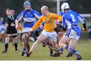 18 January 2009; Dan McKillop, Antrim, in action against Brian Campion, Laois. Walsh Cup, Laois v Antrim, Kelly Daly Park, Rathdowney, Co. Laois. Picture credit: Brian Lawless / SPORTSFILE