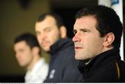 21 January 2009; Leinster's Shane Jennings speaking to the media during a team press conference. Bective Rangers RFC, Donnybrook, Dublin. Picture credit: Matt Browne / SPORTSFILE