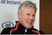 21 January 2009; Ulster head coach Matt Williams speaking to the media during a team press conference. Newforge Country Club, Belfast. Picture credit: Oliver McVeigh / SPORTSFILE