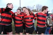 21 January 2009; Kilkenny College players celebrate after the final whistle. Vinnie Murray Cup, 2nd Round, Kilkenny College v St Andrew's, Donnybrook Stadium, Dublin. Picture credit: Matt Browne / SPORTSFILE